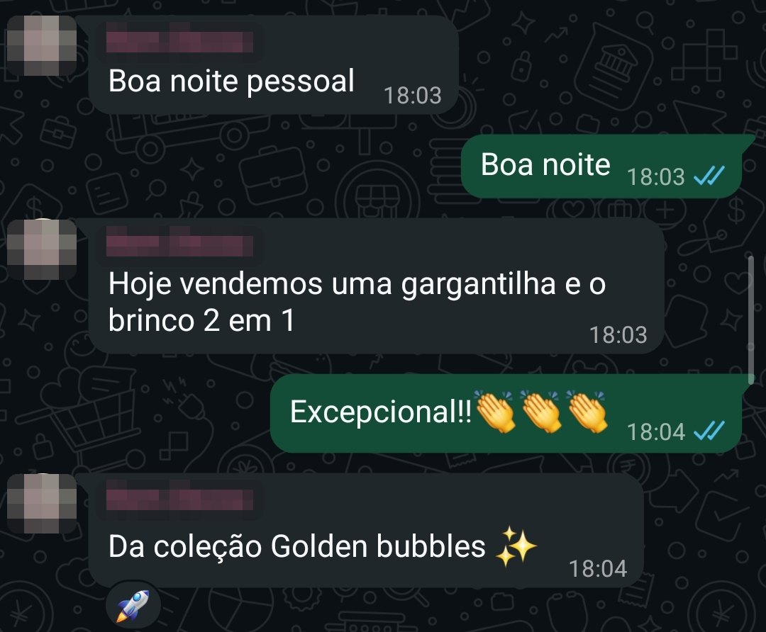 Loja de joias avisa que vendeu gargantilha e brinco da coleção anunciada